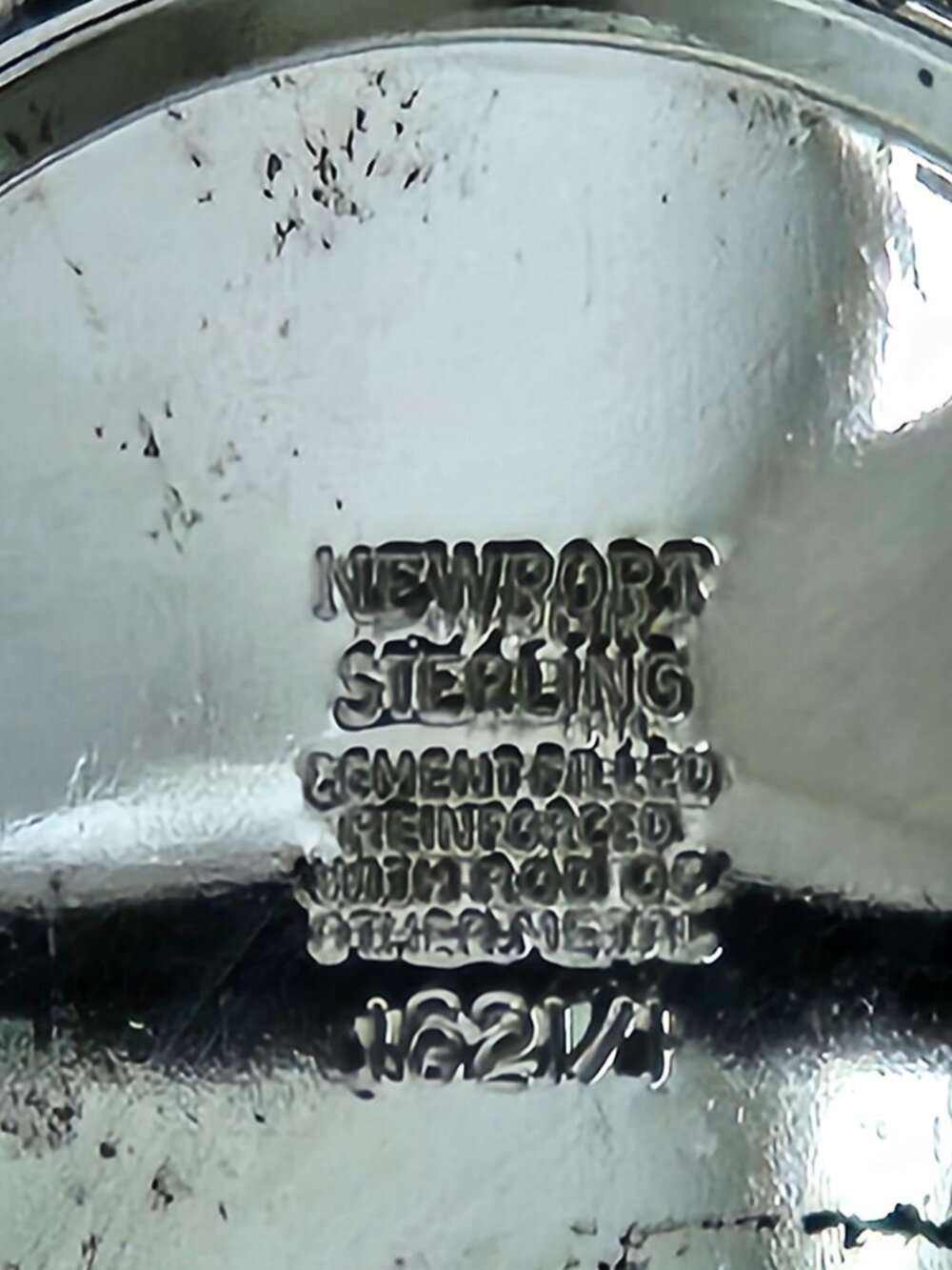 RARE VINTAGE ANTIQUE NEWPORT STERLING SILVER TAPER CANDLE STICK HOLDER - Picture 7 of 14